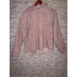 Cold Crush Sherpa Hoodie Women’s Medium M Mauve Pink Teddy Fleece Pullover Soft